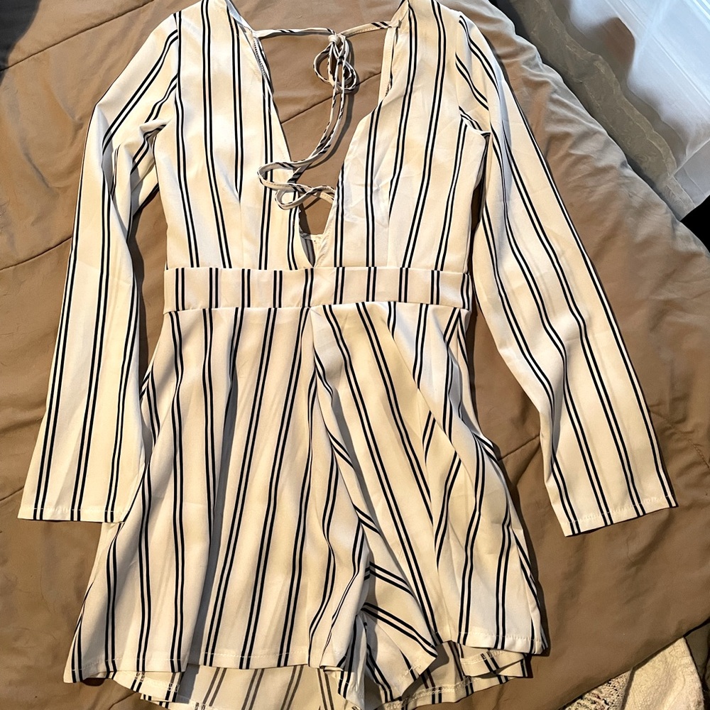 V Neck Romper